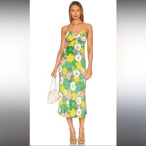 REVOLVE x Faithful The Brand Shayna Midi Dress in La Palma Floral Print